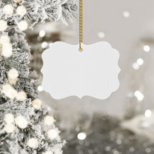 Medallion aluminium ornament