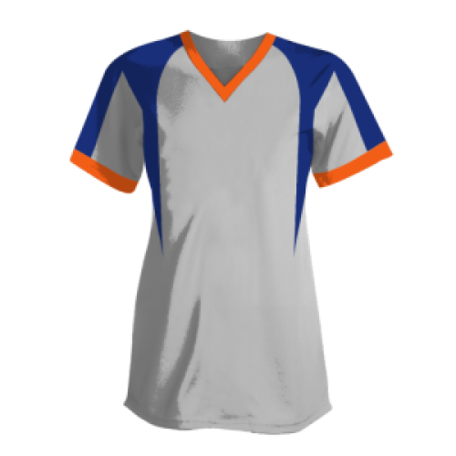 No-Button Short Sleeve Jersey V-Neck style 1