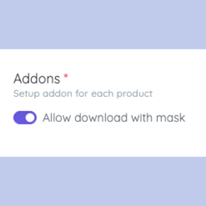 Download with mask