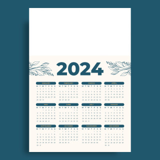Wall calendar 2024