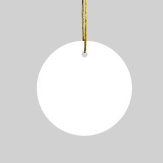 Circle ceramic ornament