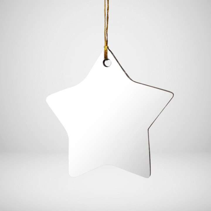 Wood star ornament